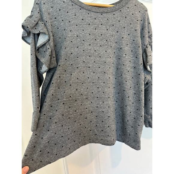 CURRENT/ELLIOTT The Ruffle Sweatshirt Size 2/Medium - Picture 4 of 12